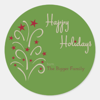 Märkrn Helgdag Gift - Anpassa Runt Klistermärke