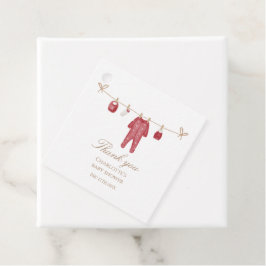 Märkrn helgdag Pojke Shower Square Gåvor Etiketter