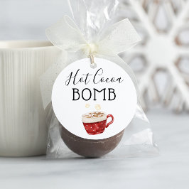 Märkrn hett Chocolate Bomb Directions Gåvor Etiketter