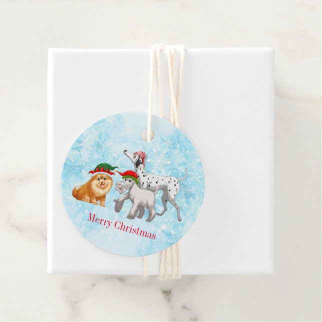 Märkrn Julgåva Gåvor Etiketter (På plats)