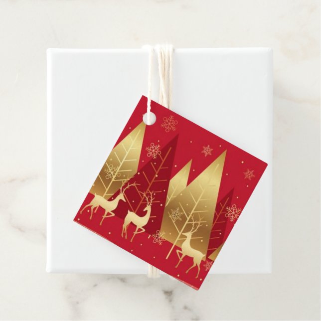 Märkrn Julgåva Gåvor Etiketter (På plats)