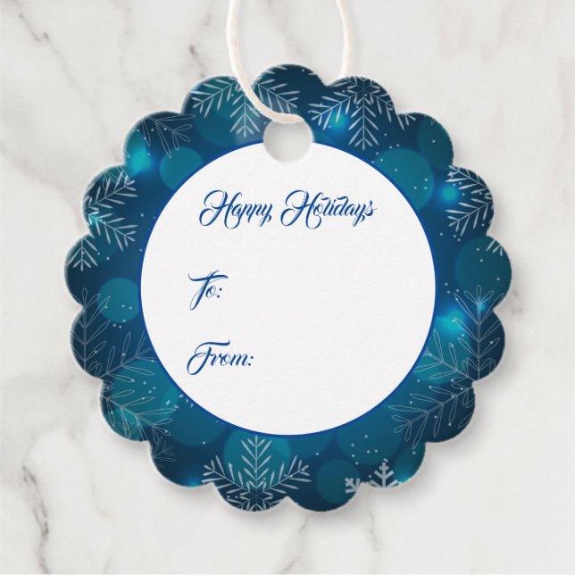 Märkrn Julgåva Gåvor Etiketter (Framsida)