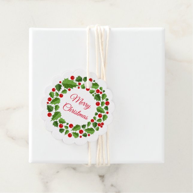 Märkrn Julgåva Gåvor Etiketter (På plats)