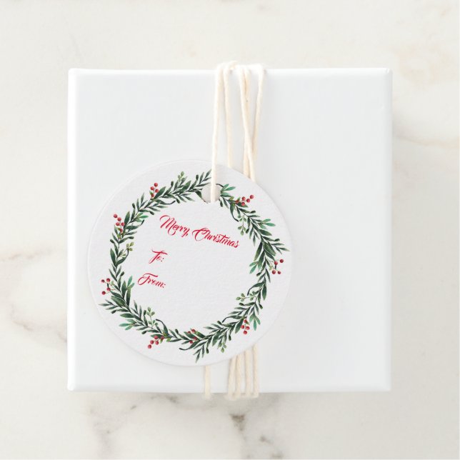 Märkrn Julgåva Gåvor Etiketter (På plats)