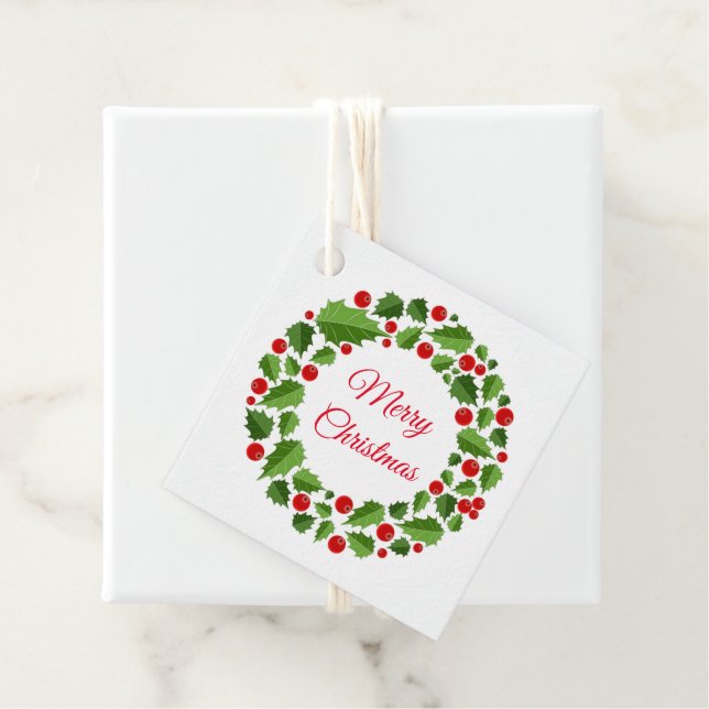 Märkrn Julgåva Gåvor Etiketter (På plats)