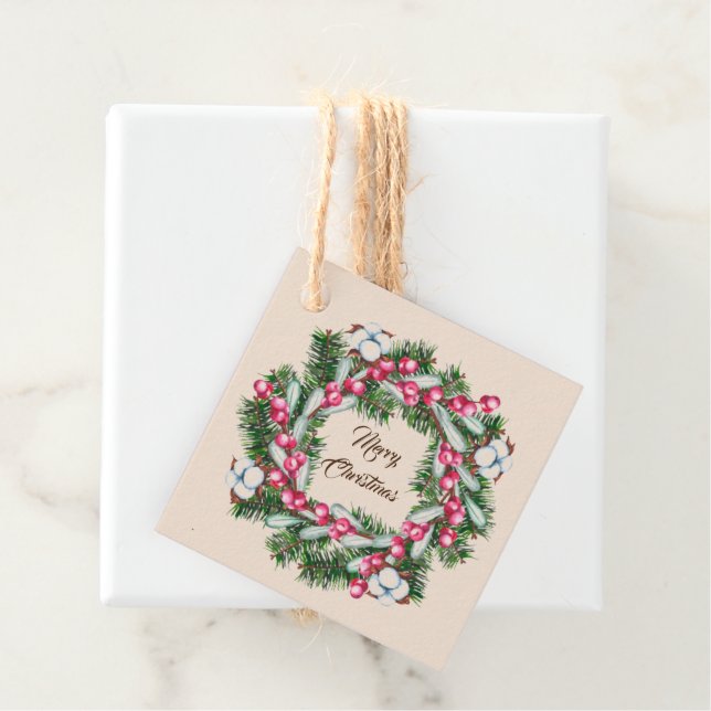 Märkrn Julgåva Gåvor Etiketter (På plats)