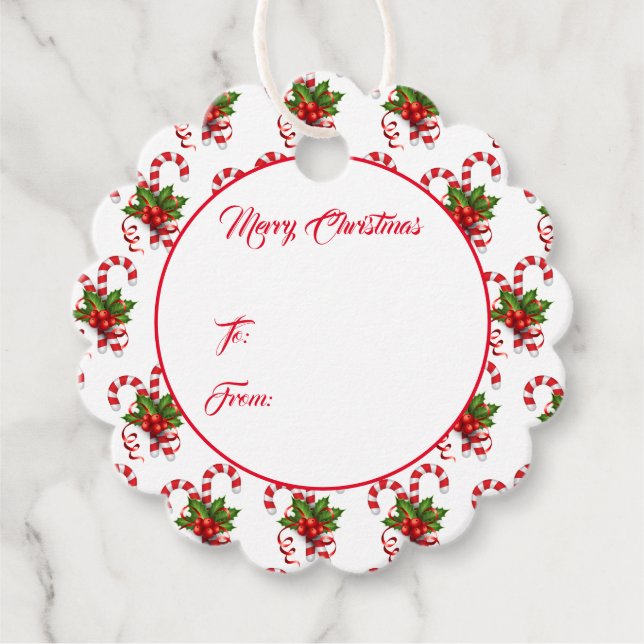 Märkrn Julgåva Gåvor Etiketter (Framsida)