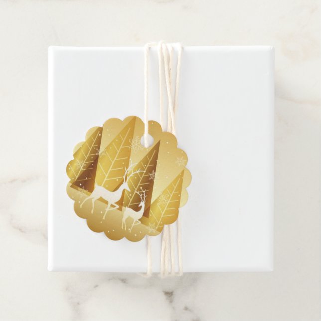 Märkrn Julgåva Gåvor Etiketter (På plats)