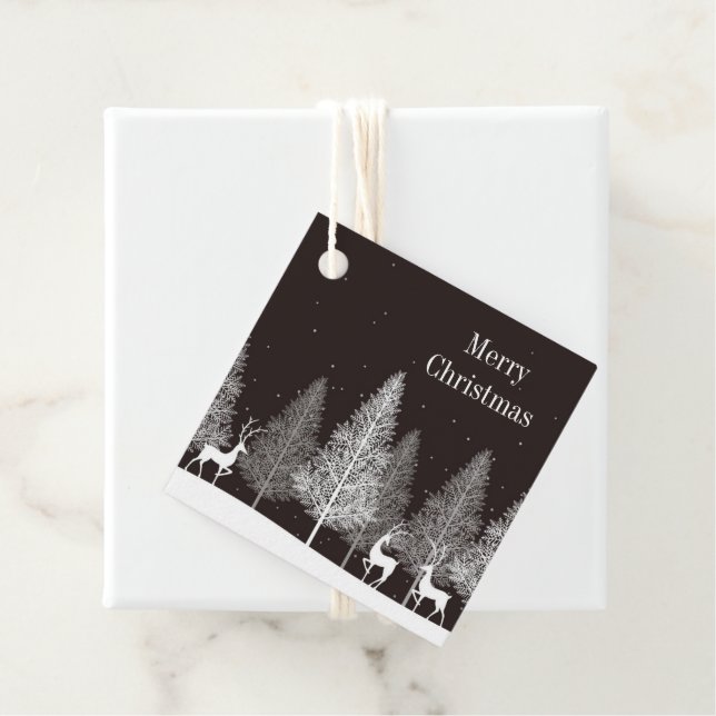 Märkrn Julgåva Gåvor Etiketter (På plats)