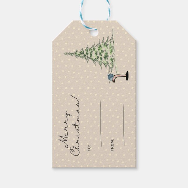 Märkrn Julgåva Presentetikett (Framsidan)