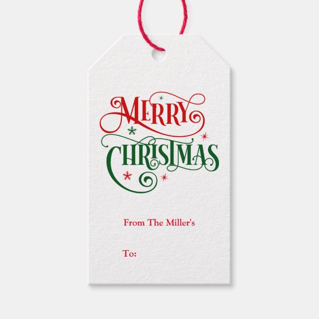 Märkrn Julgåva Presentetikett (Framsidan)