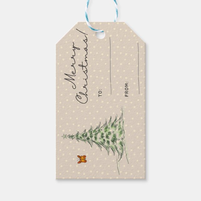 Märkrn Julgåva Presentetikett (Framsidan)