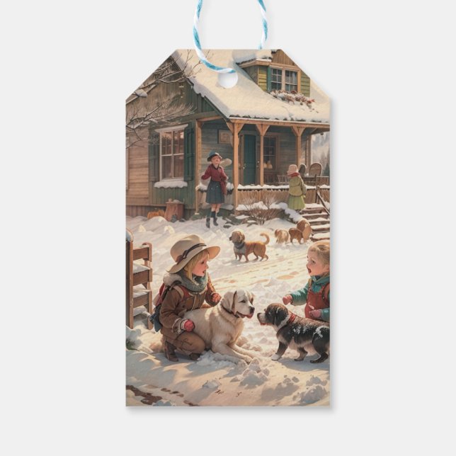 Märkrn Julgåva Presentetikett (Baksidan)