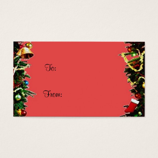 Märkrn Julgåva Visitkort (Framsidan)