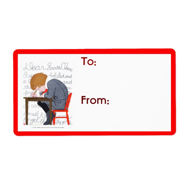 Märkrn julklapp i brev fraktsedel (Framsidan)