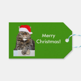 Märkrn julklapp i Santa Hat Gift Presentetikett