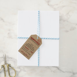 Märkrn jultomte Gift Presentetikett