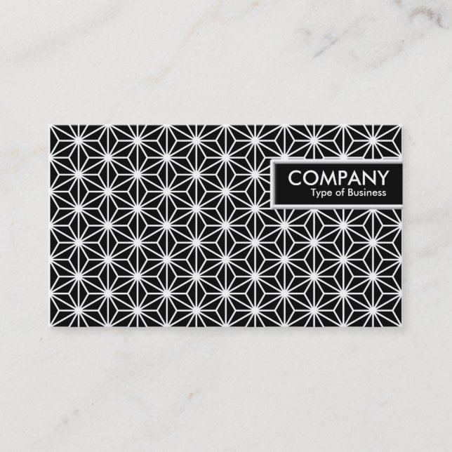 Märkrn kant - Asanoha Mönster Visitkort (Framsida)