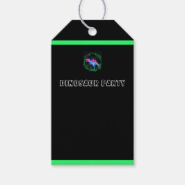 Märkrn Kids Dinosaur Födelsedagsfest Gift Presentetikett