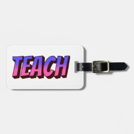 Märkrn Lärare Tecknad Stil Personlig Luggage Bag  Bagagebricka