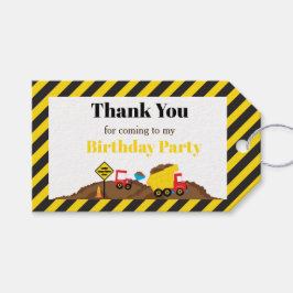 Märkrn lastbil och Digger Gift Bag Presentetikett