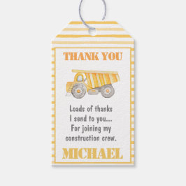 Märkrn Lastbil Party Presentetikett