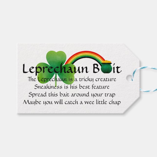 Märkrn Leprechaun Bait Presentetikett (Framsidan (Horisontell))