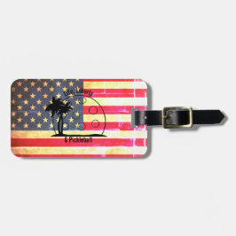 Märkrn Life Liberty & Pickleball Flagga Bag Bagagebricka