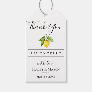 Märkrn Limoncello Favor Tack Gift Presentetikett