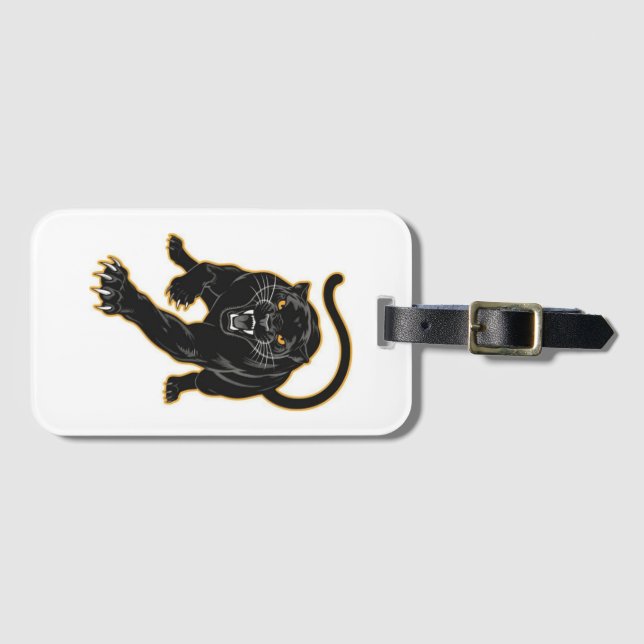 Märkrn Luxury Black Panther Bag Bagagebricka (Framsida horisontal)