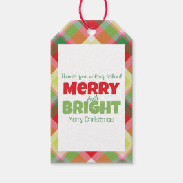 Märkrn Merry & Bright Teacher Tack Gift Presentetikett
