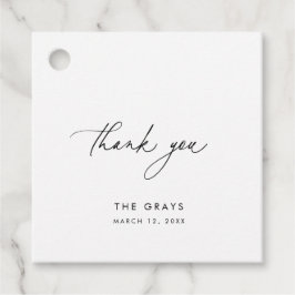 Märkrn Modern bröllopsförmån Gåvor Etiketter