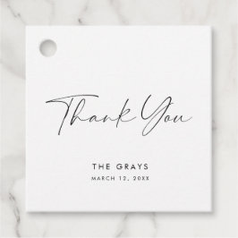 Märkrn Modern bröllopsförmån Gåvor Etiketter