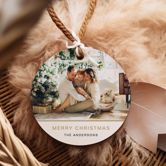 Märkrn Modern Helgdag - minimalt - för fotojulgåva Gåvor Etiketter (Skapare uppladdad)