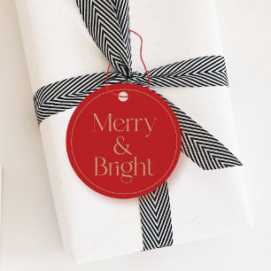 Märkrn Modern Typografi - julklapp Gåvor Etiketter
