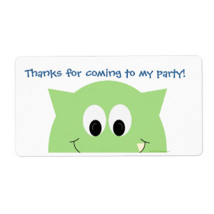 Märkrn Monster Favors - etikett Fraktsedel