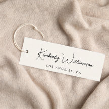 Märkrn Namnteckning skriptetikettetikett för chice