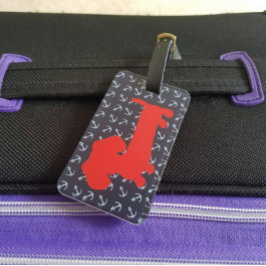 Märkrn Nautical Dachshund Luggage Bag Bagagebricka