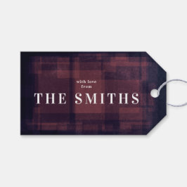 Märkrn Navy Chalk jul Helgdag Gift Presentetikett