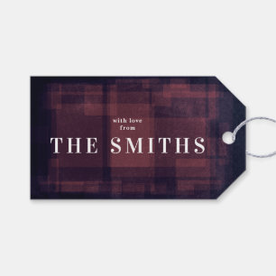 Märkrn Navy Chalk jul Helgdag Gift Presentetikett