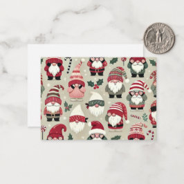 Märkrn "No Peeking", jultomte som samordnar "No Pe Anteckningskort