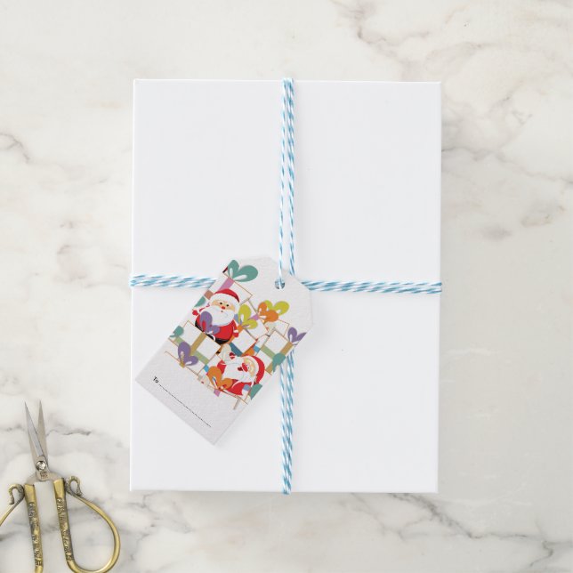 Märkrn paket - Märkrn Santa Gift - Personligen Presentetikett (Med Snöre)