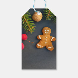 Märkrn pepparkaksgubbe julklapp presentetikett