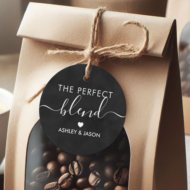 Märkrn Perfekt Blend Coffee Gift, Bröllop Gåvor Etiketter (Skapare uppladdad)