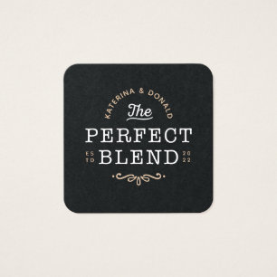 Märkrn Perfekt Blend Wedding Favor Fyrkantigt Visitkort