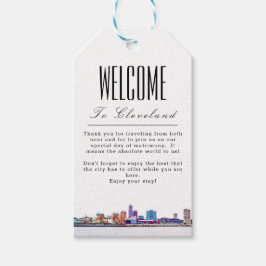 Märkrn personlig Cleveland Welcome Gift Presentetikett