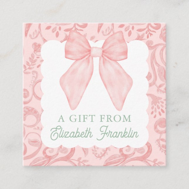 Märkrn personlig Watercolor Gift eller Tilläggskort (Framsida)