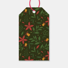 Märkrn Poinsettia & Bell Elegance Gift Presentetikett