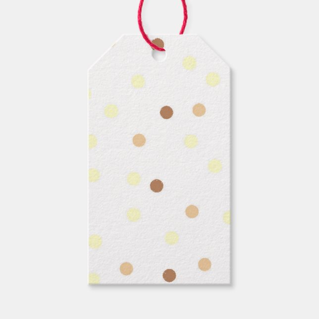 Märkrn Polka Dot Gift Presentetikett (Framsidan)
