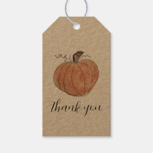 Märkrn Pumpkin Painting Autumn Gift Presentetikett